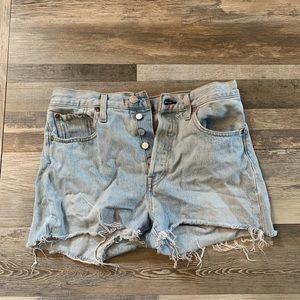 Levi’s 501 high waisted shorts